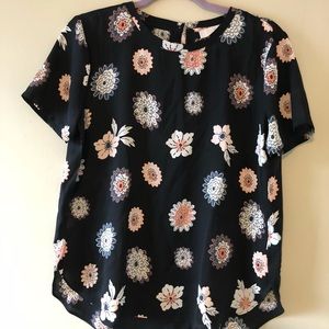 LOFT floral blouse